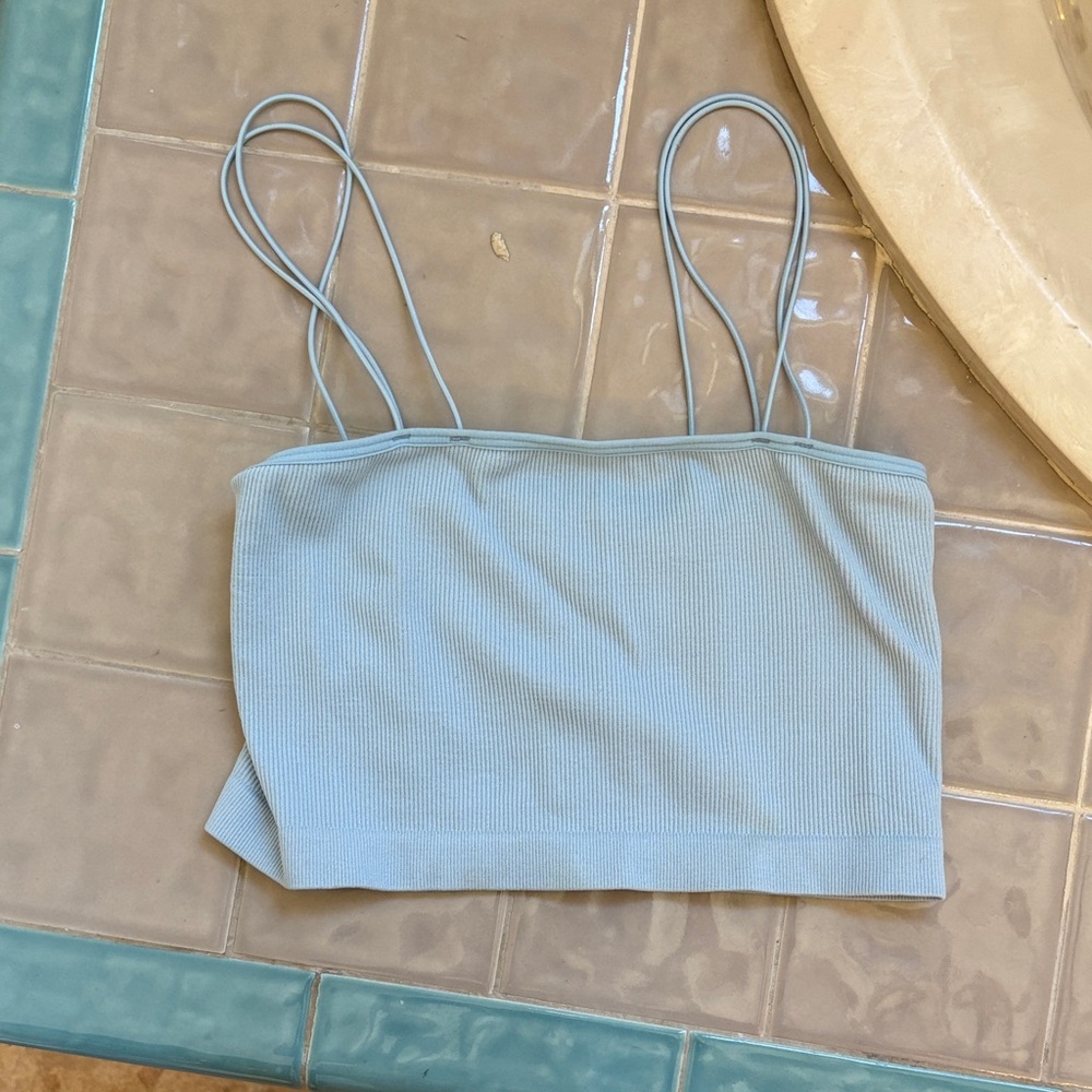 Light Blue Women's Crop Top